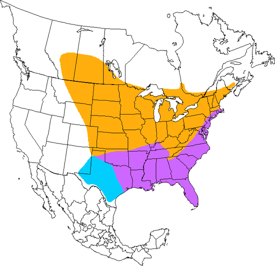 bird range map