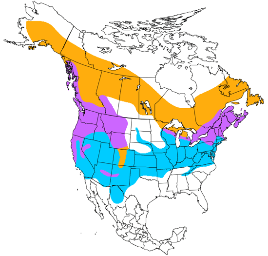 bird range map