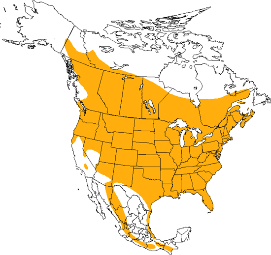 bird range map