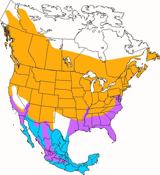 bird range map