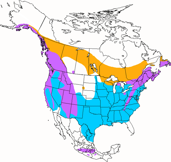 bird range map