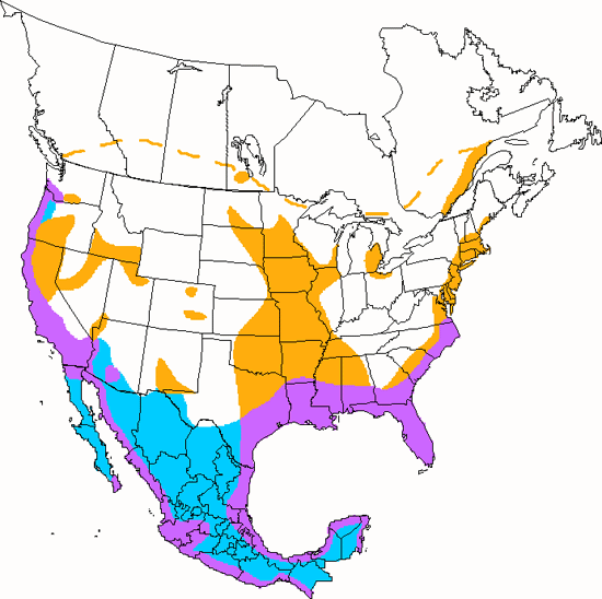 bird range map