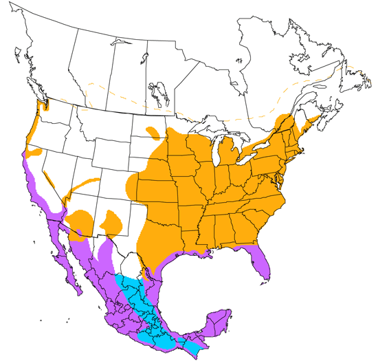 bird range map