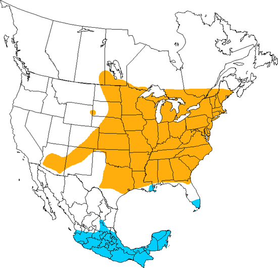 bird range map