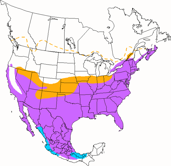 bird range map