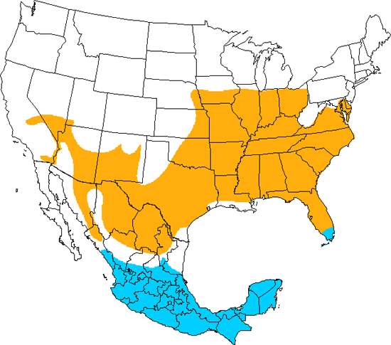 bird range map