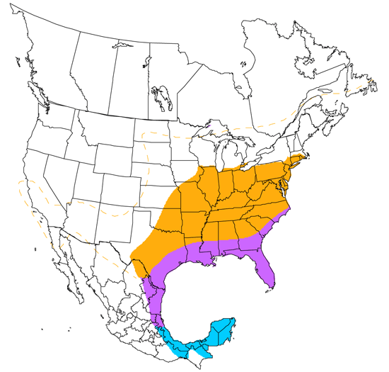 bird range map