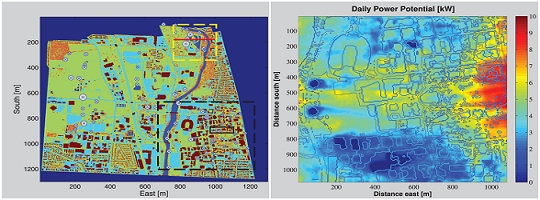 topography and wind power maps